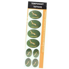 Springbok RWC Temporary Tattoo Sticker Set - 8 Piece